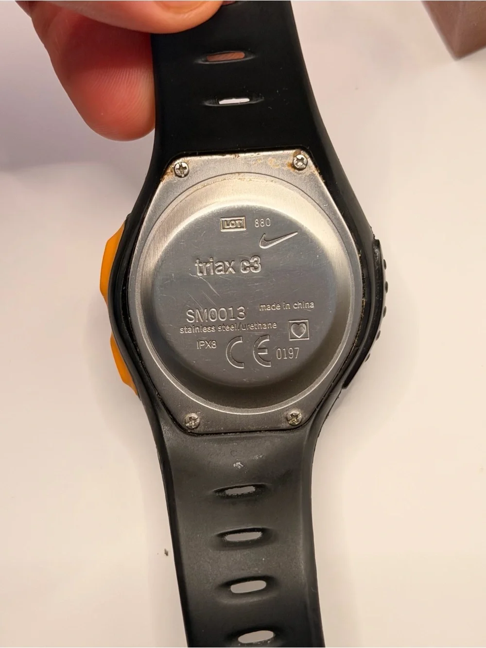 Nike Triax C3 Mens Watch‎ 43mm Black Digital Chronograph SM0013 New Battery